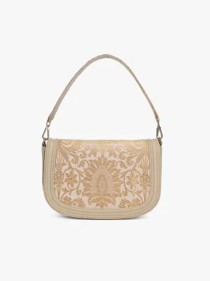 Cocktail Clutch (Ivory Brocade)