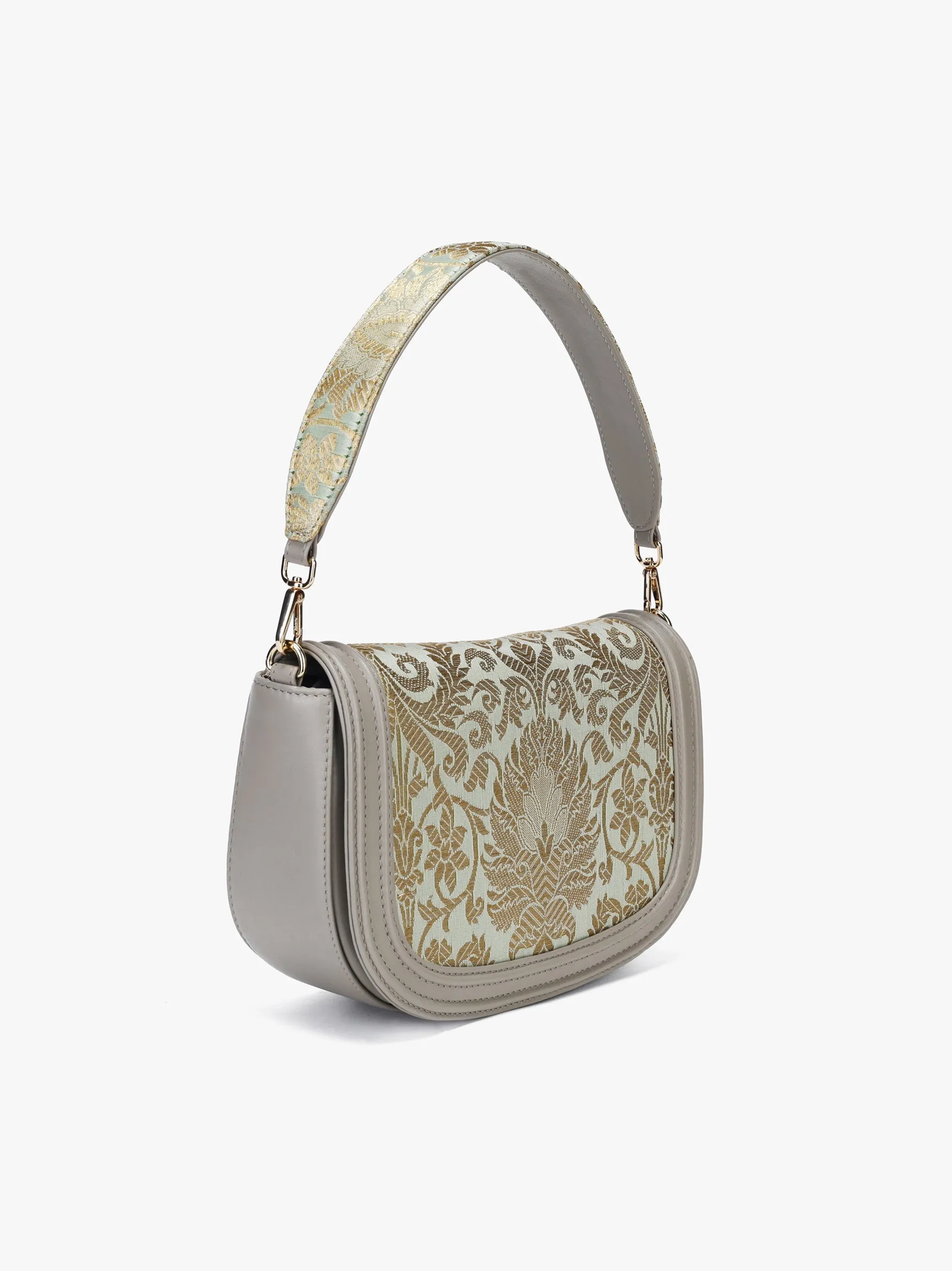 Cocktail Clutch (Misty Mint Brocade)