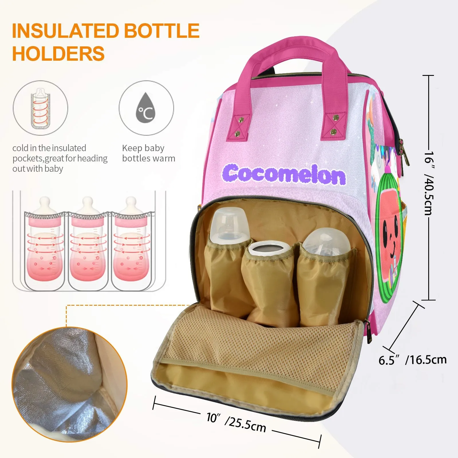 Cocomelon Multi-Function Long-lasting Quick turnaround Diaper Backpack