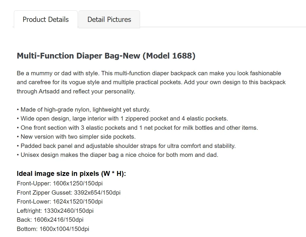Cocomelon Multi-Function Long-lasting Quick turnaround Diaper Backpack