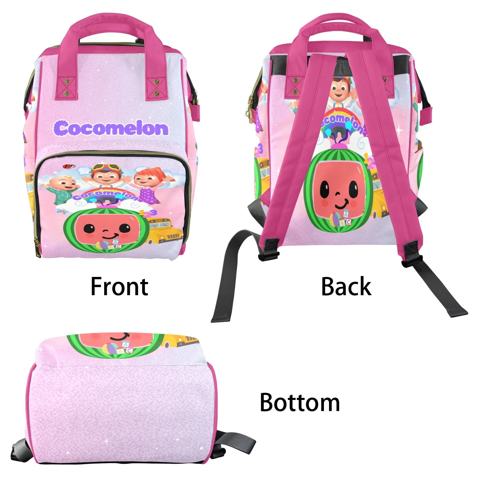 Cocomelon Multi-Function Long-lasting Quick turnaround Diaper Backpack
