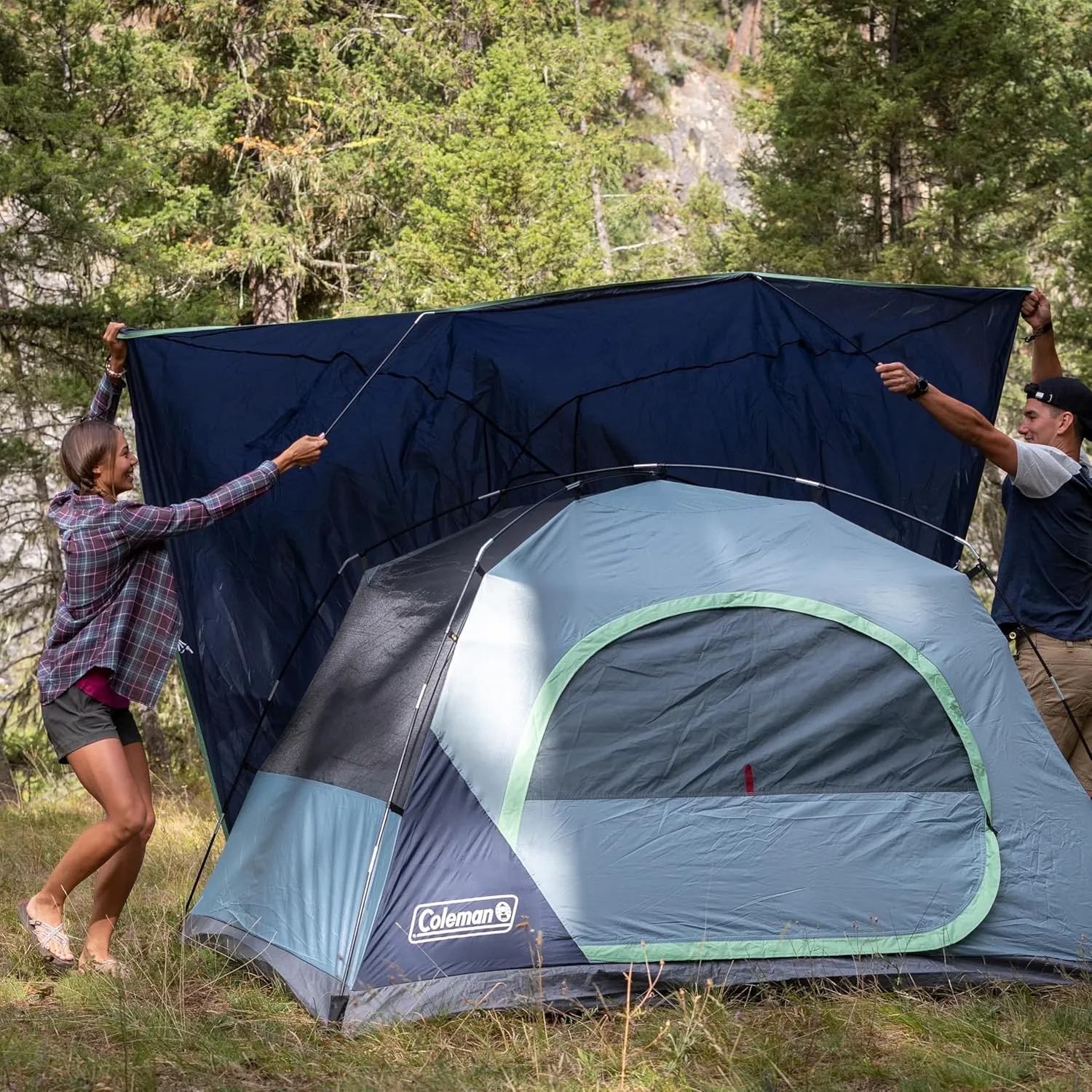 Coleman Skydome Tent with 5 Minute Setup,Weatherproof Tent with Rainfly & Carry Bag, 20% More Headroom Than Traditional Canopies