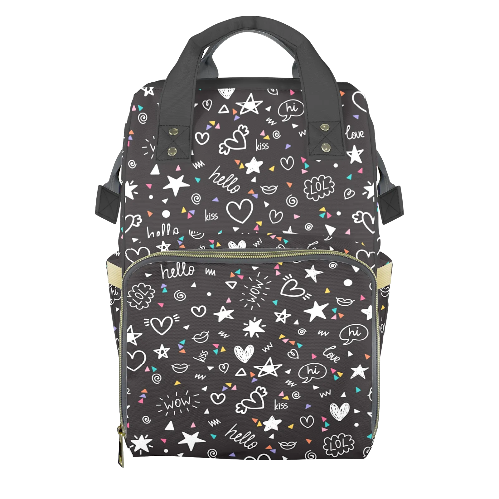 Colorful Conversation Customizable Diaper Bag