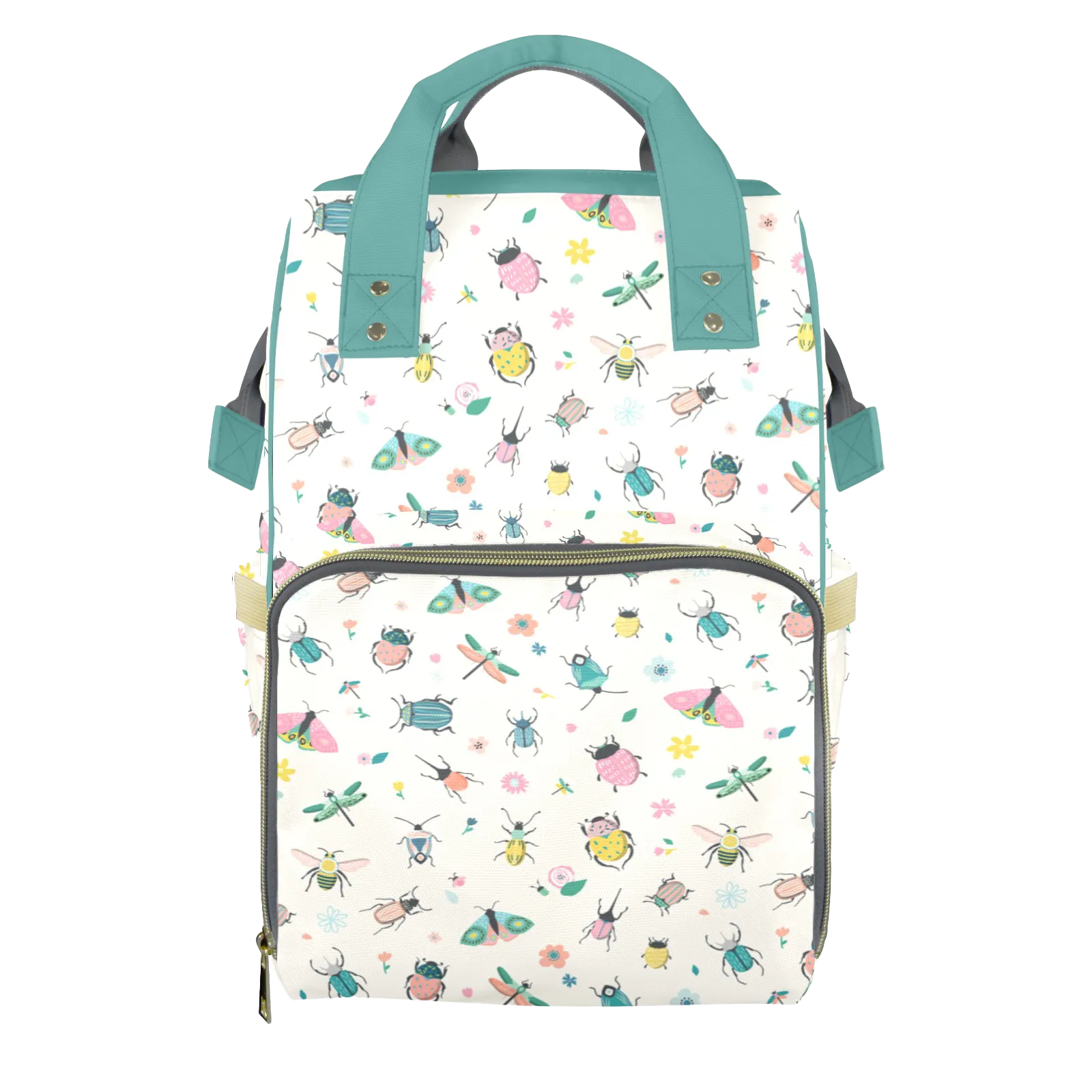 Colorful Crawlies Customizable Diaper Bag