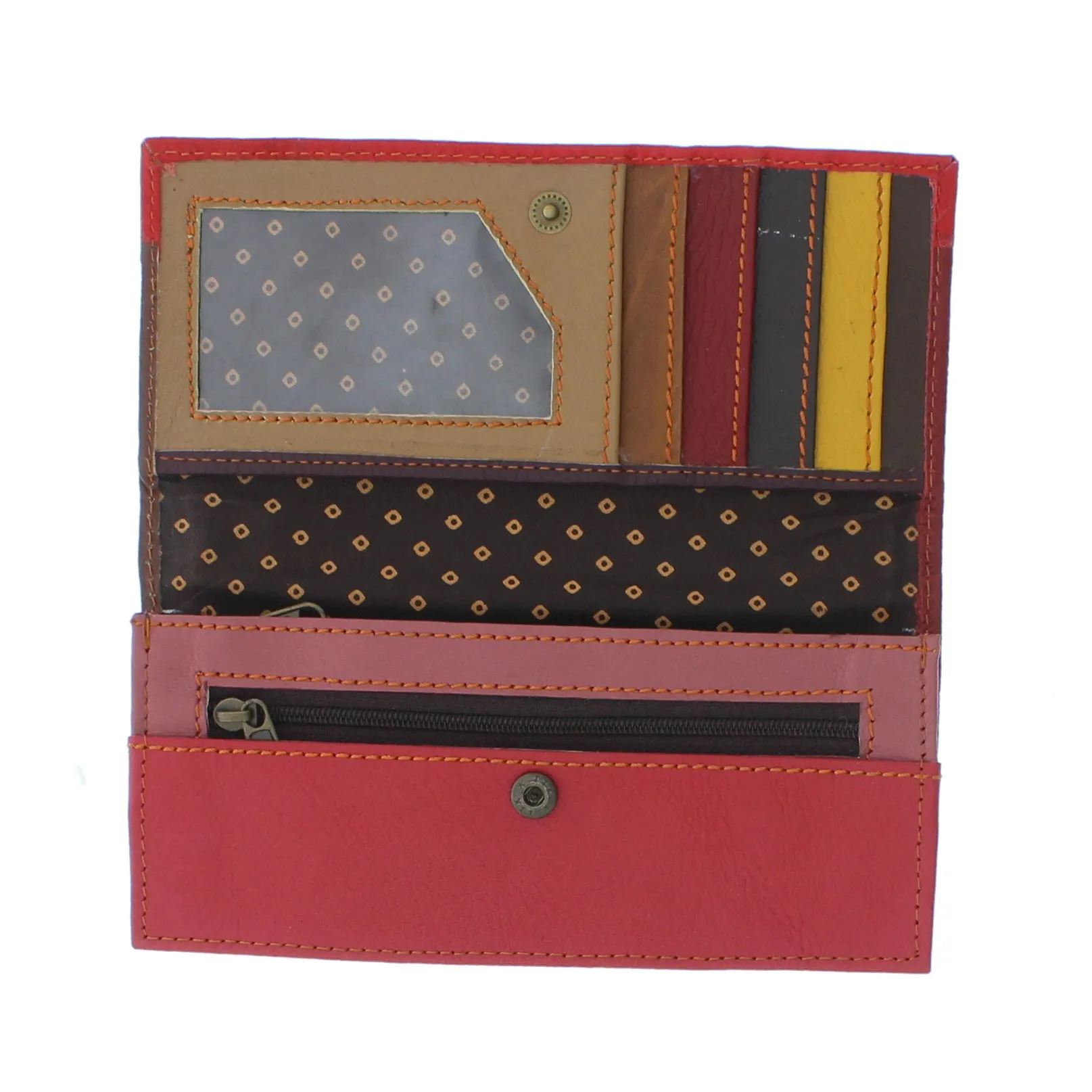Colourful Animal Print Purse In Recycled Leather 108
