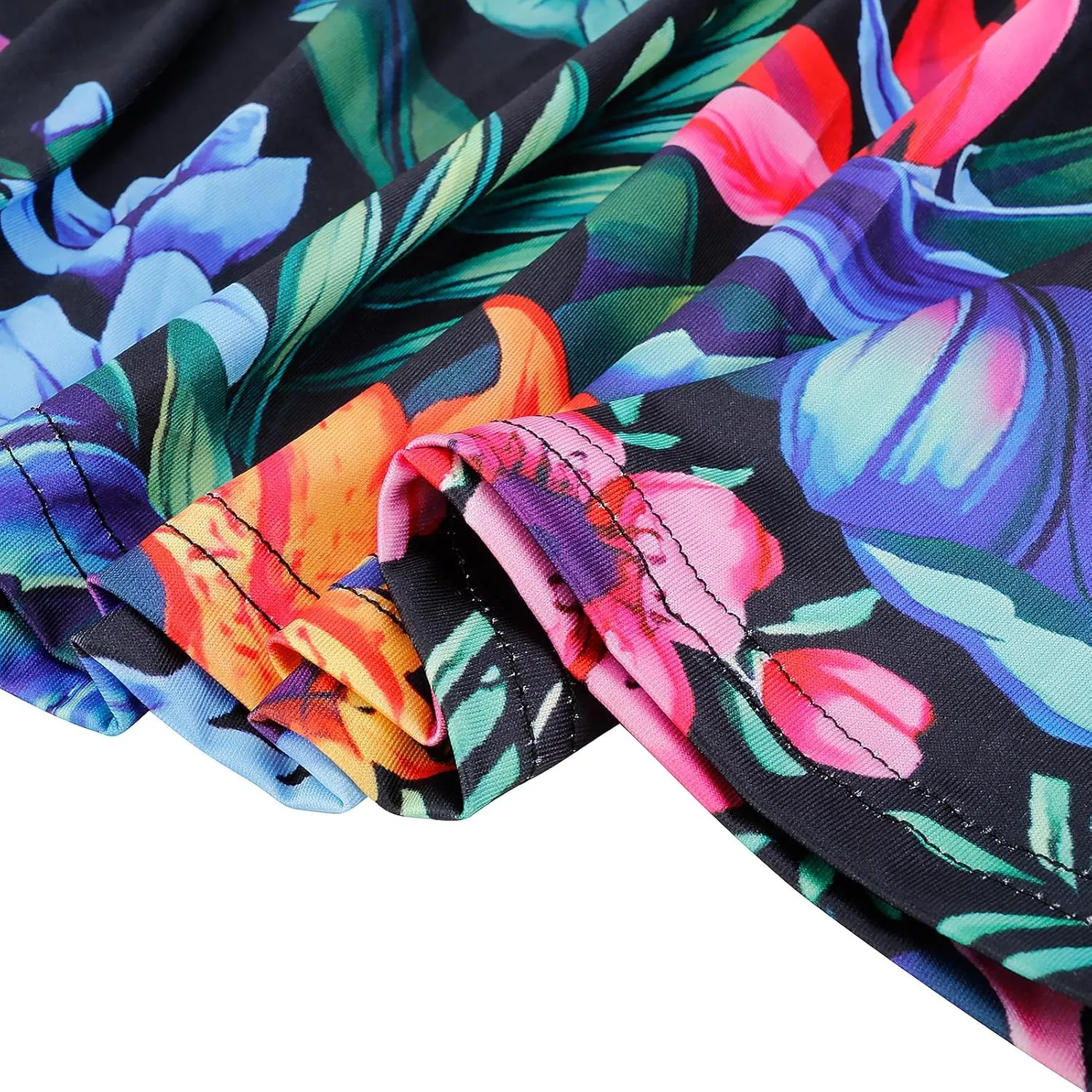 Comeon Women Off Shoulder Strapless Sleeveless Tube Top Dress Floral Summer Beach Coverup Flowy Midi Dress