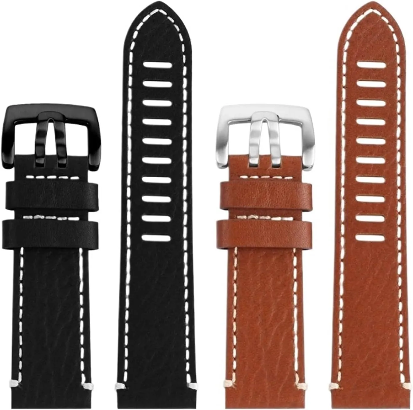 Compatible With LUMINOX 1861 1881 3051 8831 8830 Diesel Cowhide Watchband 22mm 23mm 24mm 26mm Watch Strap Watch Accessories Men's Bracelet