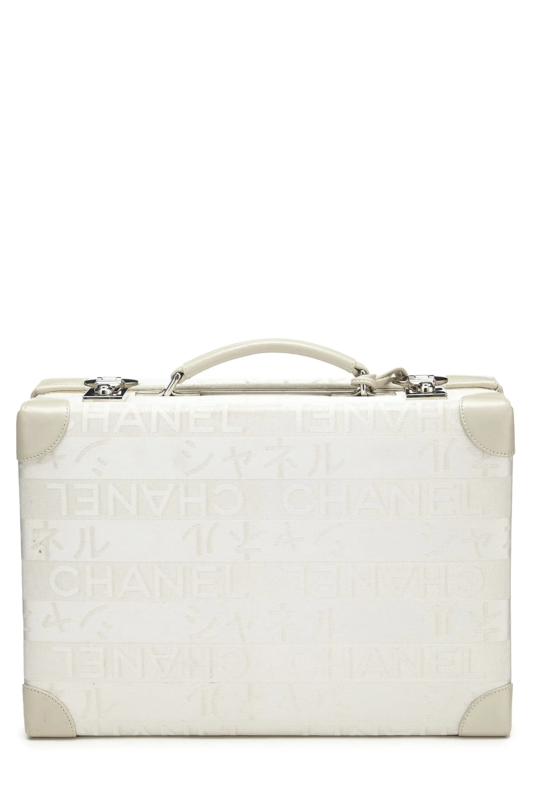Compliance-certified LTD,  Ginza Chanel, Tailored selection White White Satin Briefcase