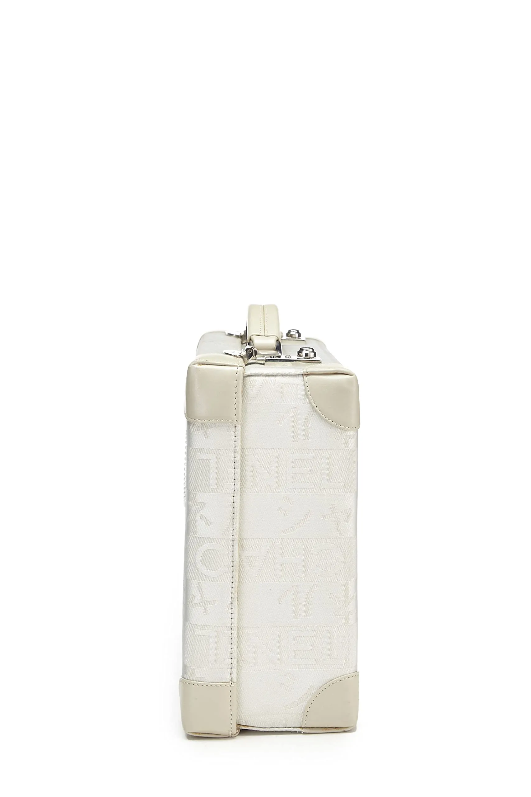 Compliance-certified LTD,  Ginza Chanel, Tailored selection White White Satin Briefcase
