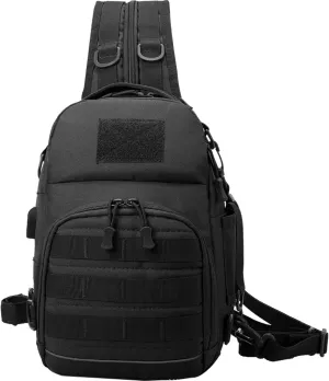Concealed Carry Outdoor Sling Pack For Men, Rugged Oxford Tactical Bag, Weather-Ready With Ample Storage, Great For Travel & Trekking