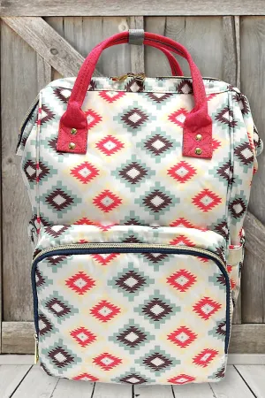Coral Bottle Insulated Diaper Bag