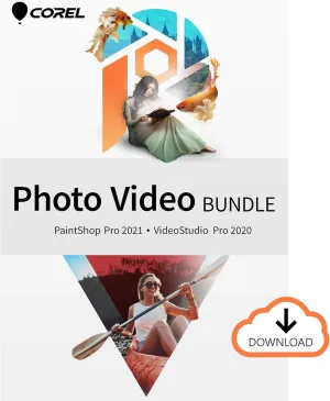 Corel Photo Video Pro Bundle 2021 | Photo-Editing and Movie-Making Software [PC Download][Old Version]