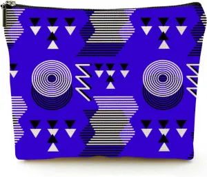 Cosmetic Bags for Women 9x7 Inch Flat Natural Linen Makeup Case with Zipper Pencil Case Portable Eco Bag for Environmentalist,Cute Panda