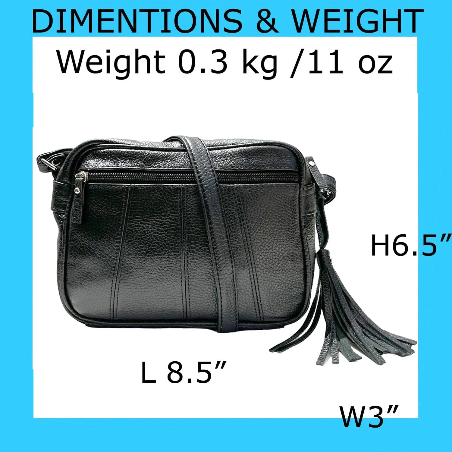 Cowhide Leather Women's Shoulder Purse Small Cross Body Organizer Bag with Many Pockets