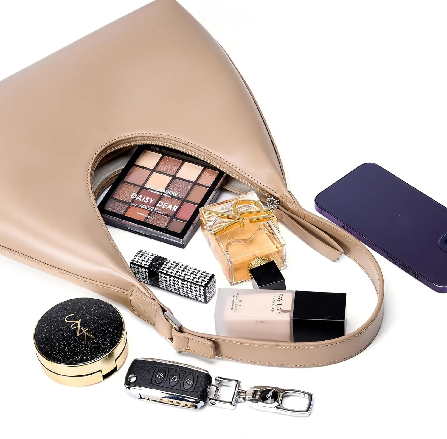 Crescent Shoulder Bag Trendy Purses for Women Small Hobo Bag Y2K Purse Moon Bag