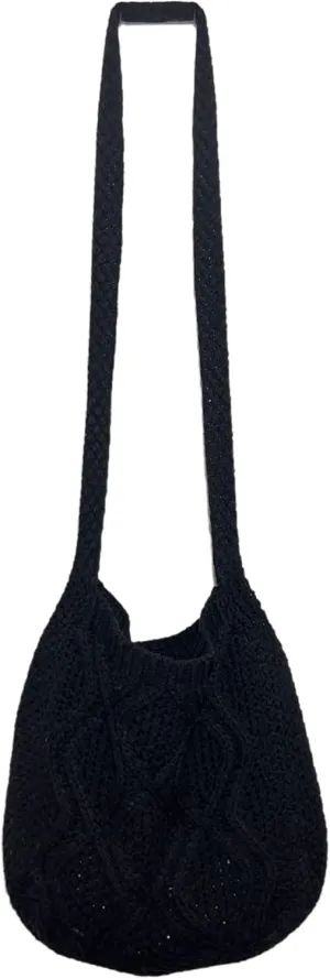Crochet Shoulder Bag for Women,Knitted Teto bag Crossbody Handbags Aesthetic Shopping Bag Cute Purses Crocheted Hobo Bag