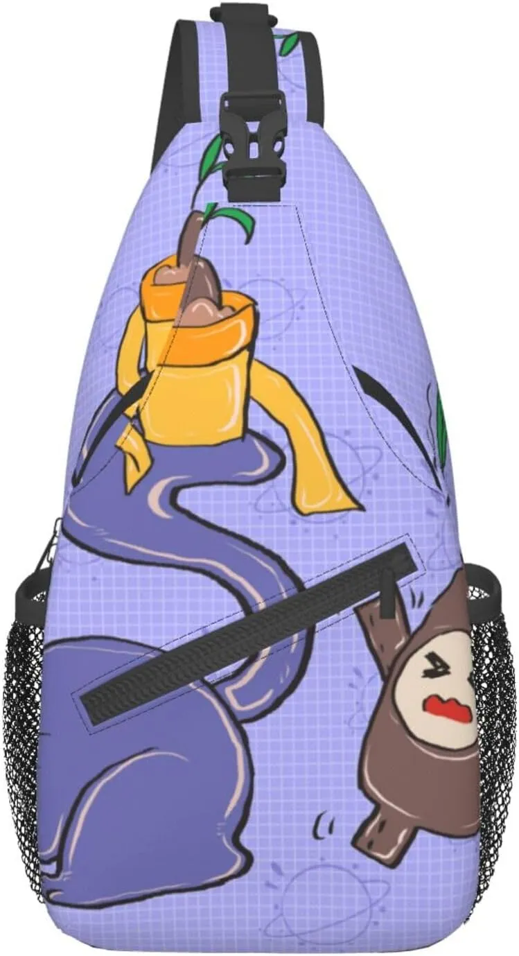 Cross chest bag diagonally Sunflower seeds and cats Prints Suitable For Men And Women outdoor hiking Daily travel Long and short trips