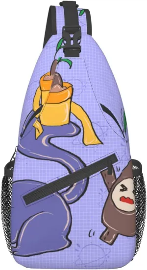 Cross chest bag diagonally Sunflower seeds and cats Prints Suitable For Men And Women outdoor hiking Daily travel Long and short trips