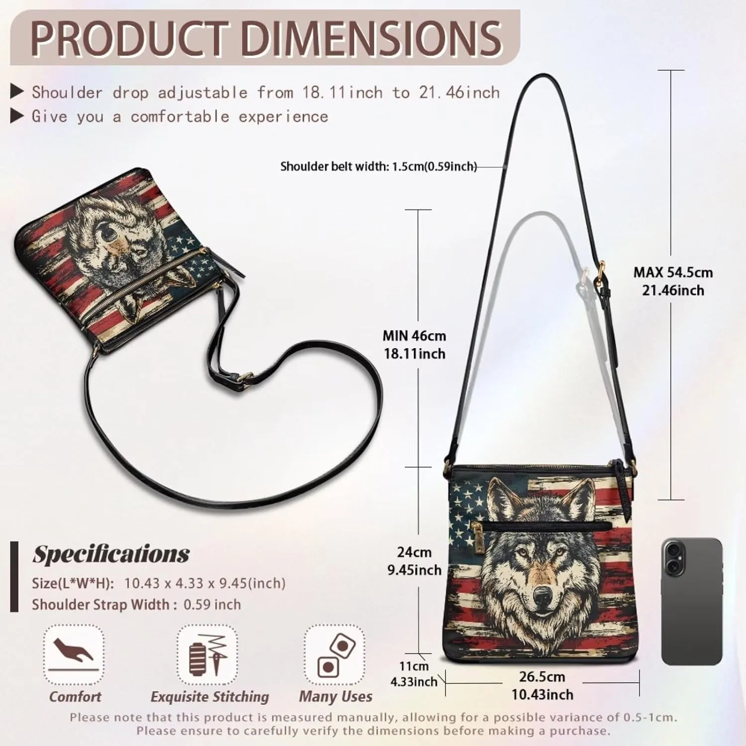 Crossbody Bag for Women with Adjustable Straps Tote Shoulder Bag Fashion PU Leather Satchel Purse Hobo Handbags