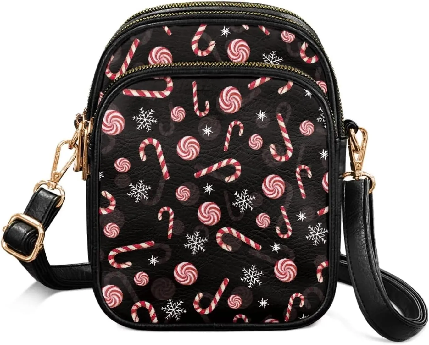 Crossbody Bag for Womens PU Leather Shoulder Purses Travel Purse Pocketbooks Multi Pocket Over the Shoulder Purses