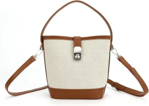 Crossbody Bag Purses for Women Small Bucket Bag with Adjustable Strap Mini Cross Body Purse Leather Shoulder Bag and Handbag