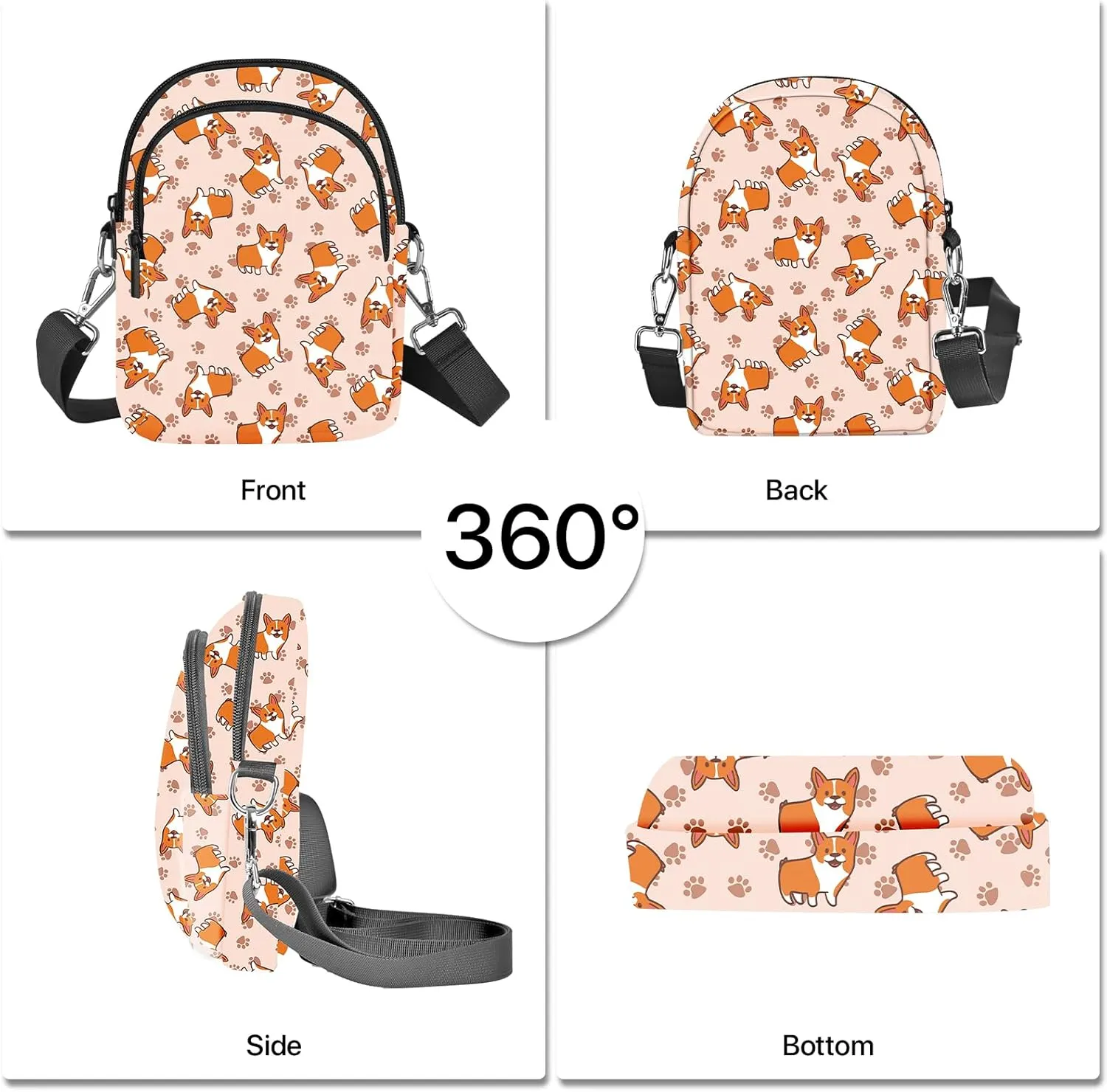 Crossbody Bags for Women Cell Phone Crossbody Bag Lightweight Over Shoulder Handbag Purse with Adjustable Strap