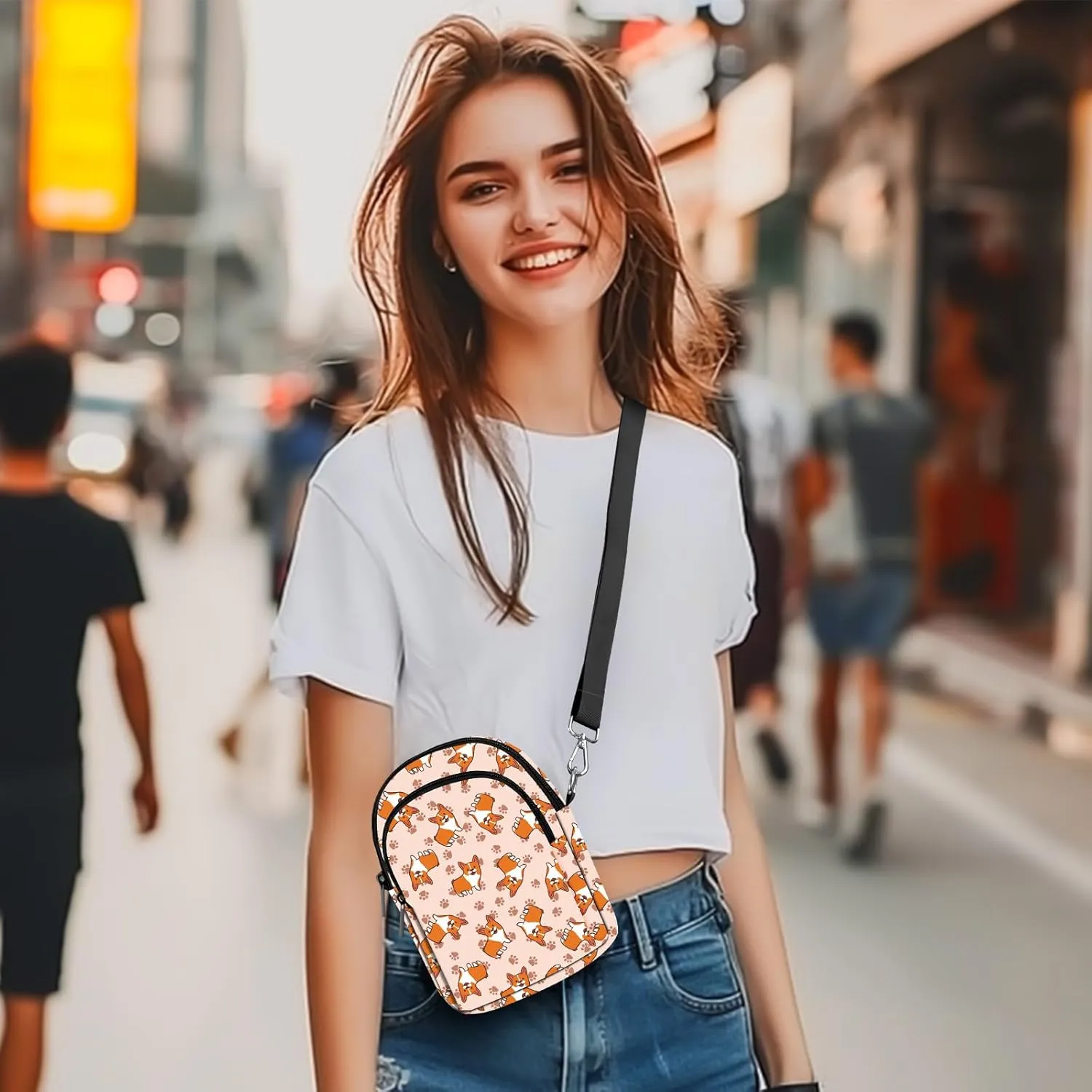 Crossbody Bags for Women Cell Phone Crossbody Bag Lightweight Over Shoulder Handbag Purse with Adjustable Strap