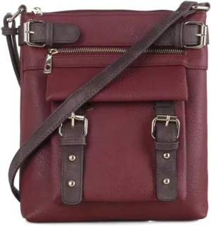 Crossbody Bags for Women Trendy Soft Vegan Leather medium Purses Cross Body Multi Pocket Shoulder bags Handbags