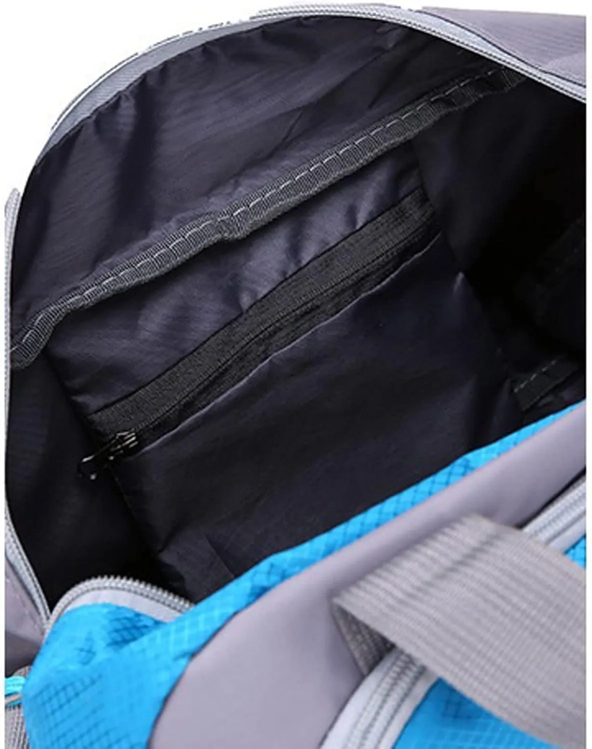 Crossbody Men Woman Sports Fitness Yoga Gym Weekend Bag Travel Female Duffle Handbags for Women Waterproof (Blue)