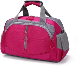 Crossbody Men Woman Sports Fitness Yoga Gym Weekend Bag Travel Female Duffle Handbags for Women Waterproof (Red)