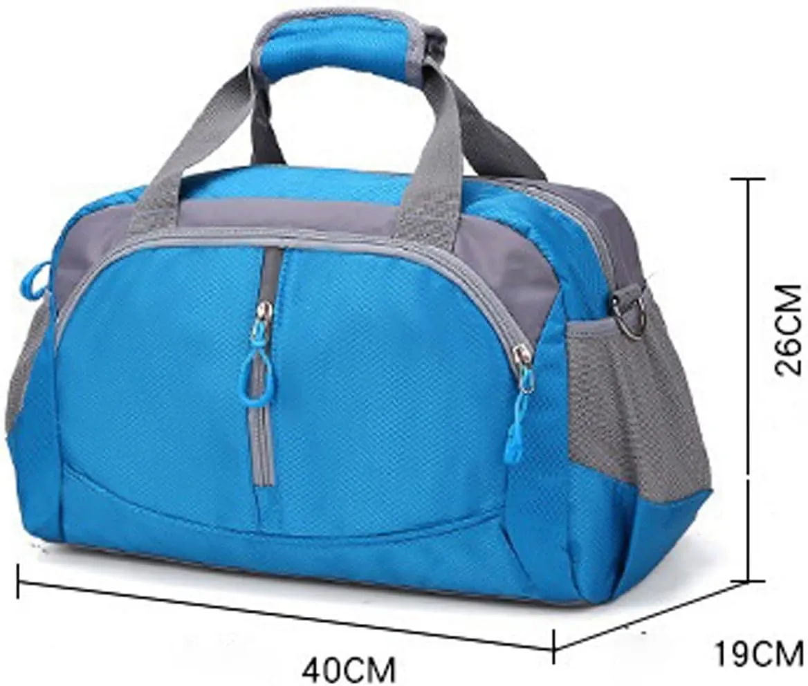 Crossbody Men Woman Sports Fitness Yoga Gym Weekend Bag Travel Female Duffle Handbags for Women Waterproof (Red)