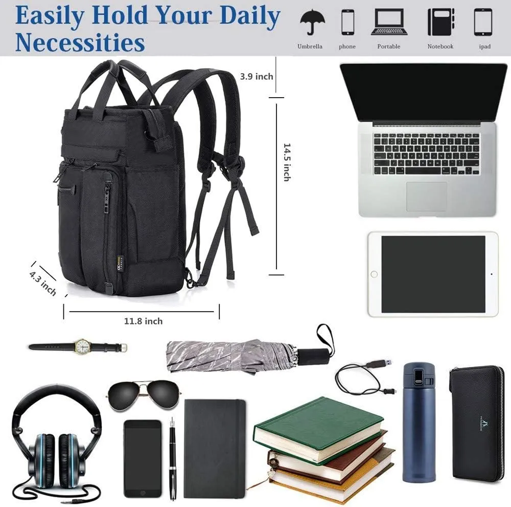 Crossbody Messenger Bag, Multifunctional Shoulder Bag, Laptop Bag for Men and Women