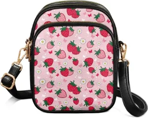 Crossbody Purses for Womens Multi Pocket Shoulder Purses Waterproof Crossbody Bag PU Leather Shoulder Satchel Bag