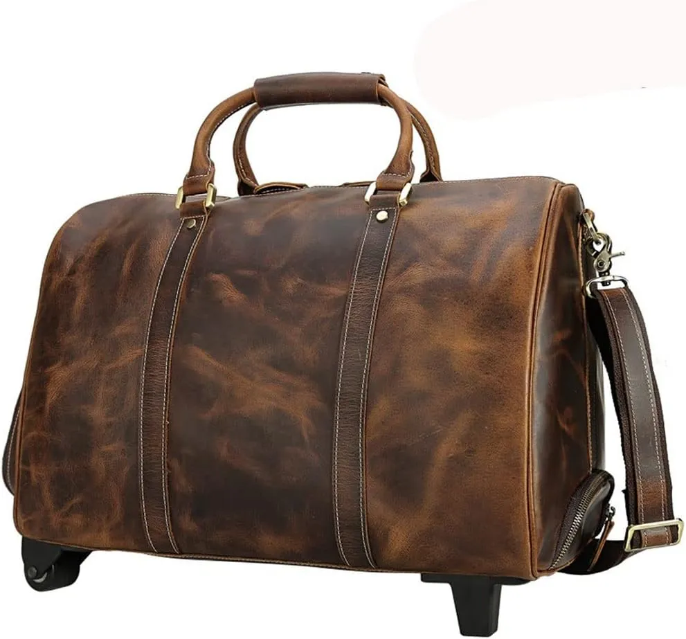 CSCDD Trolley Travel Bag Large-capacity Leisure Travel Business -shoulder Hand Luggage Bag Diagonal Span
