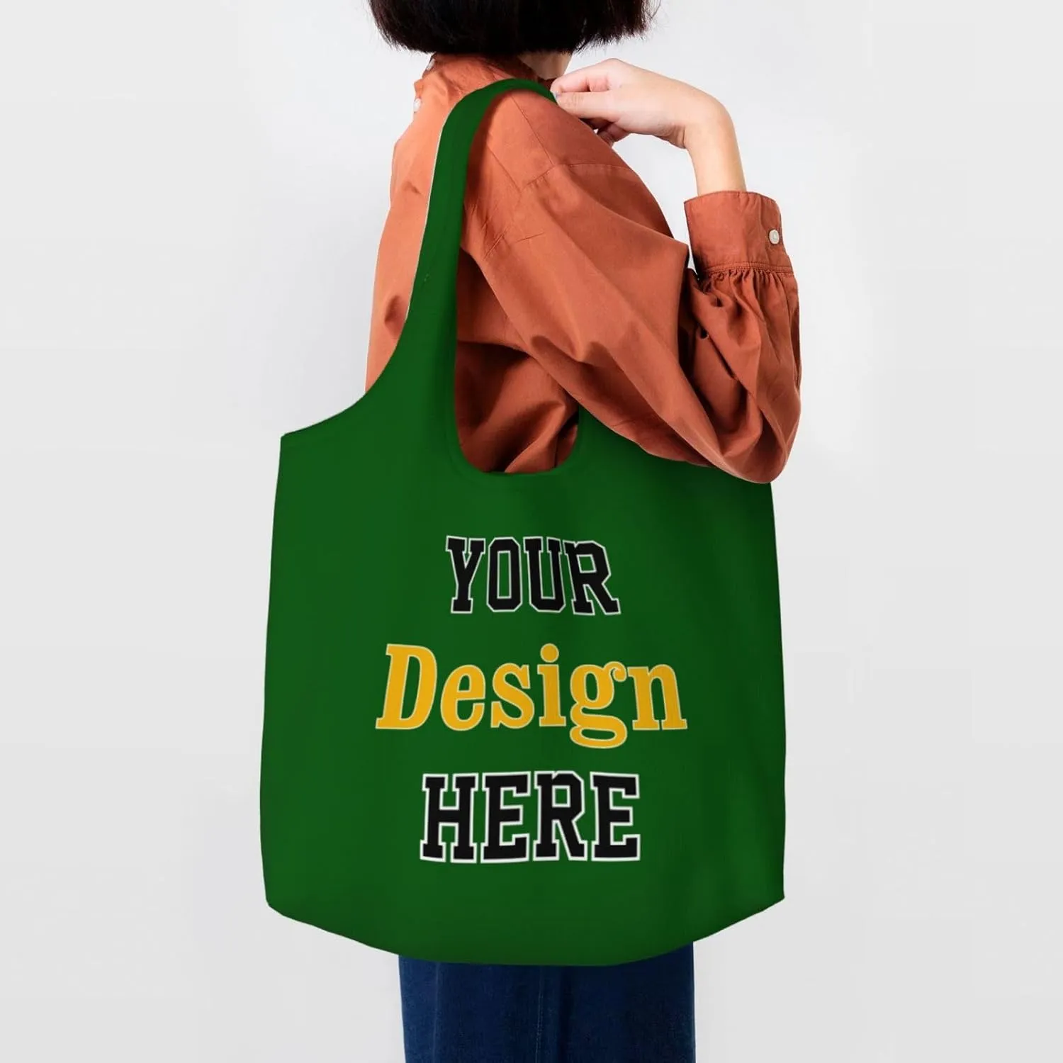 Custom Canvas Tote Bag Personalized Tote Bag For Women Men Custom Bags With Your Logo Image Text Name Customized Gifts