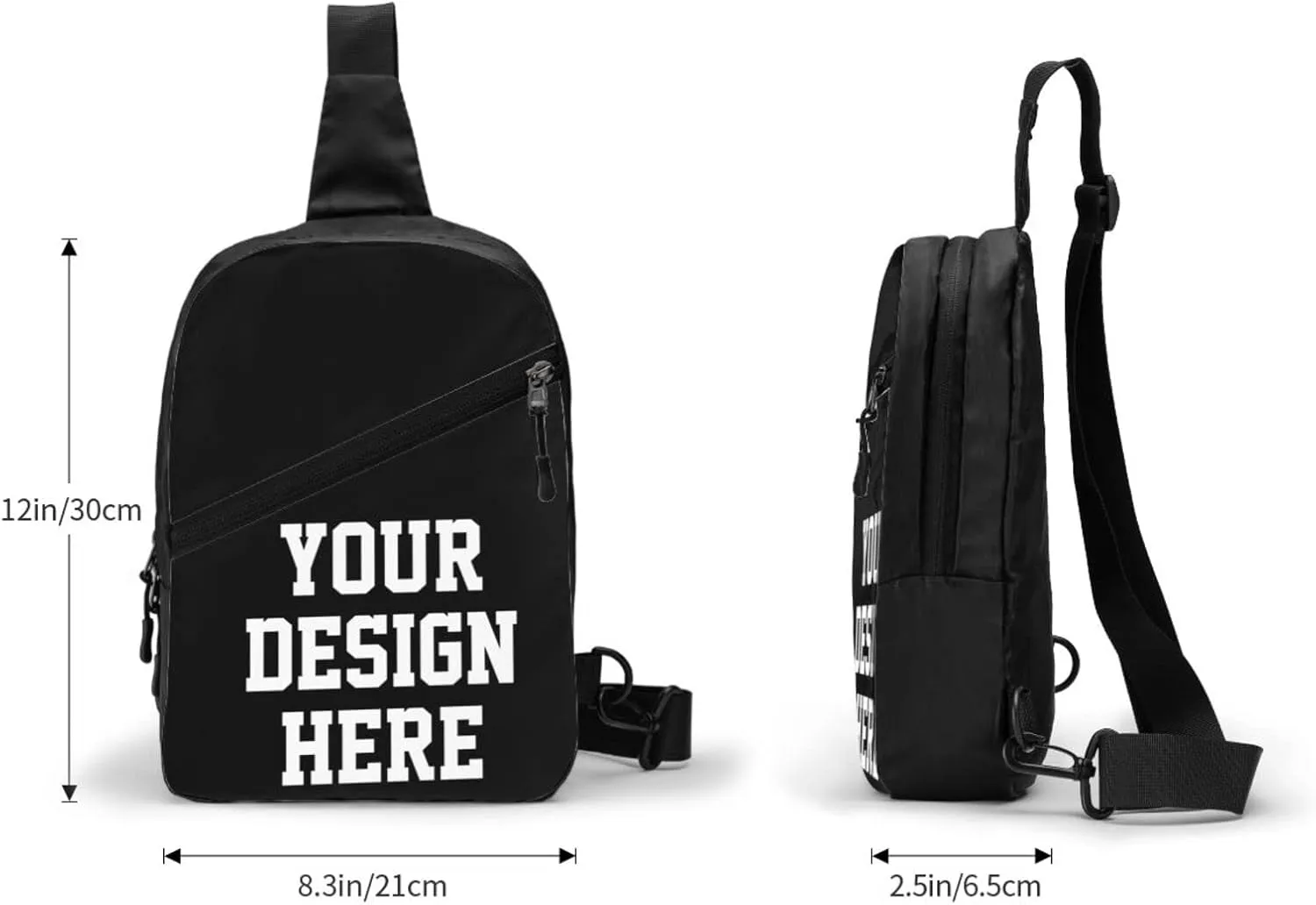 Custom Chest Bags Custom Sling Bags Custom Mens Shoulder Bag Personalized Chest Bags