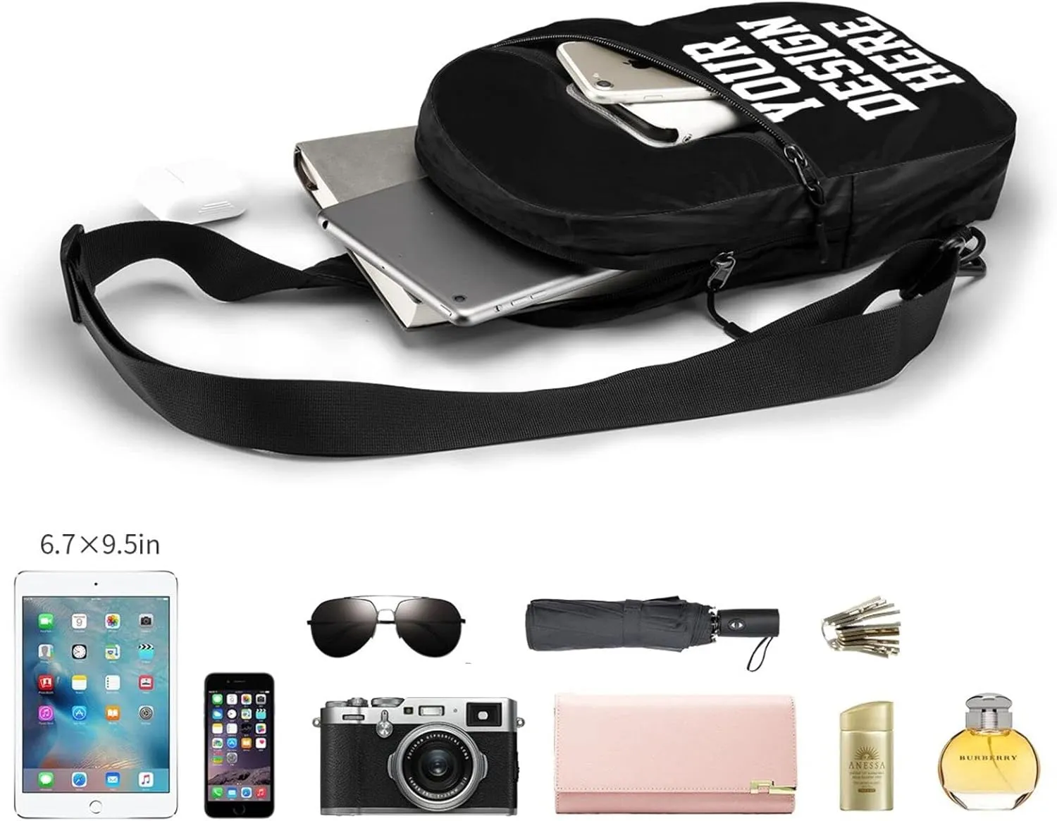 Custom Chest Bags Custom Sling Bags Custom Mens Shoulder Bag Personalized Chest Bags