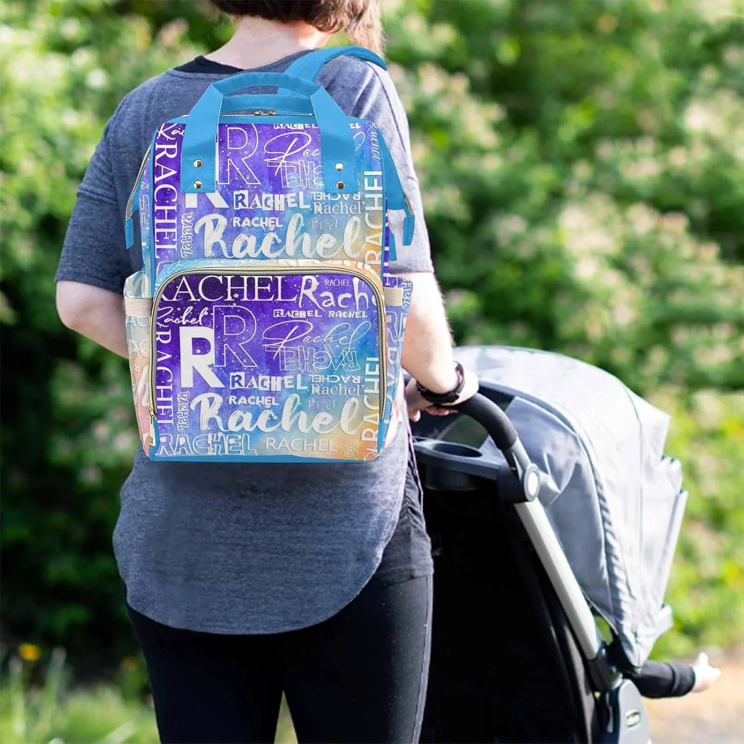 Custom Diaper Backpack Customize Backpack Mommy Bag Tote Bag Daycare Bag
