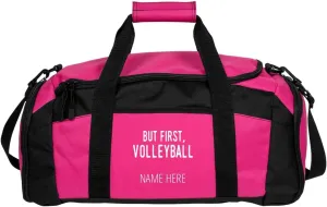 CustomizedGirl Personalized Duffel Bag - Polyester Duffel Bag, Gym Bag with Detachable & Adjustable Shoulder Strap, Volleyball Bag with Custom Name & Size Zipper Compartment, Duffle Bags for Men