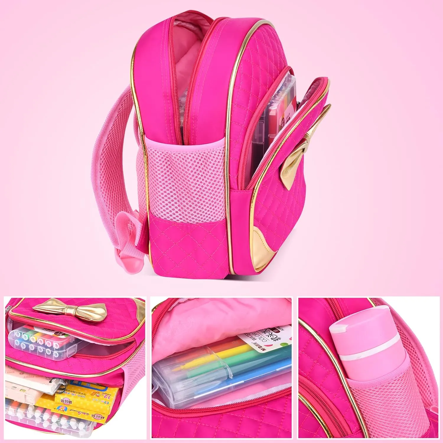 Cute Durable Waterproof Toddler Preschool Bag Kindergarten Kids Backpack for Girls