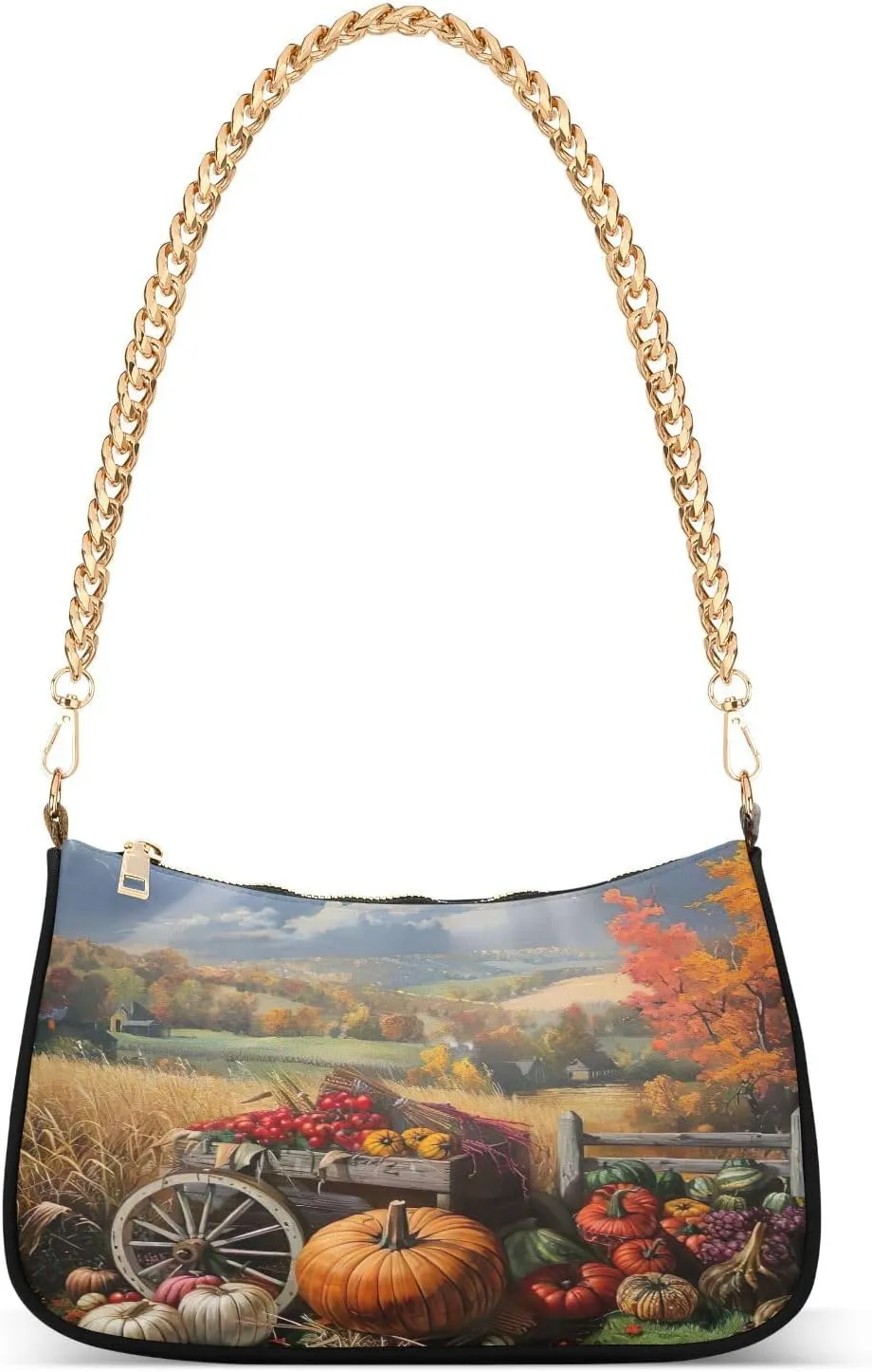 Cute Pig Window Brown Woman Tote Bag Purse, Trendy Bag