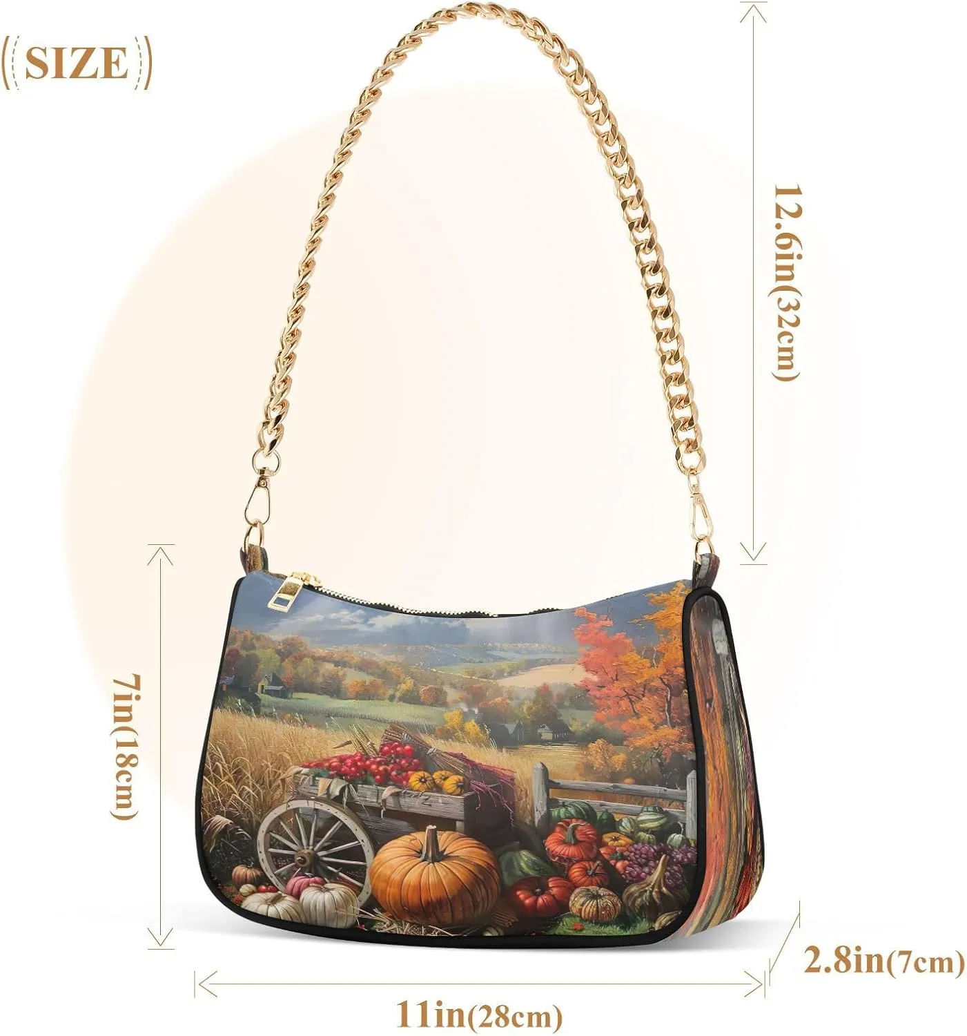 Cute Pig Window Brown Woman Tote Bag Purse, Trendy Bag