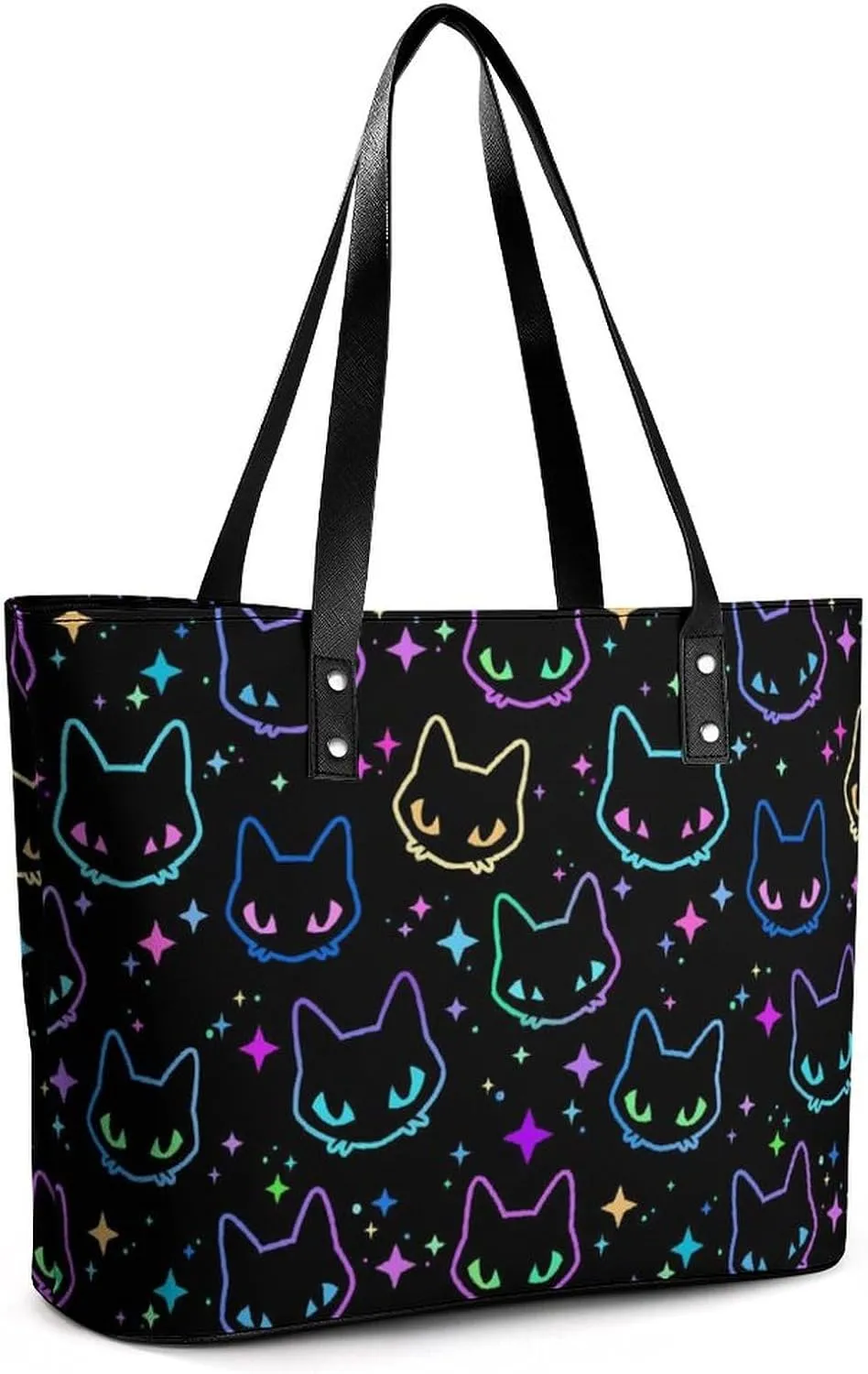 Cute Unicorns Bow Hearts Hobo Handbags With Zipper Large Capacity Satchel Tote Bag Shoulder Bag