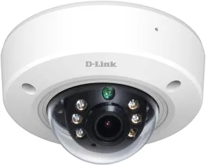 D-Link Full HD Outdoor PoE Mini Dome Camera, White/Black (DCS-6212L)