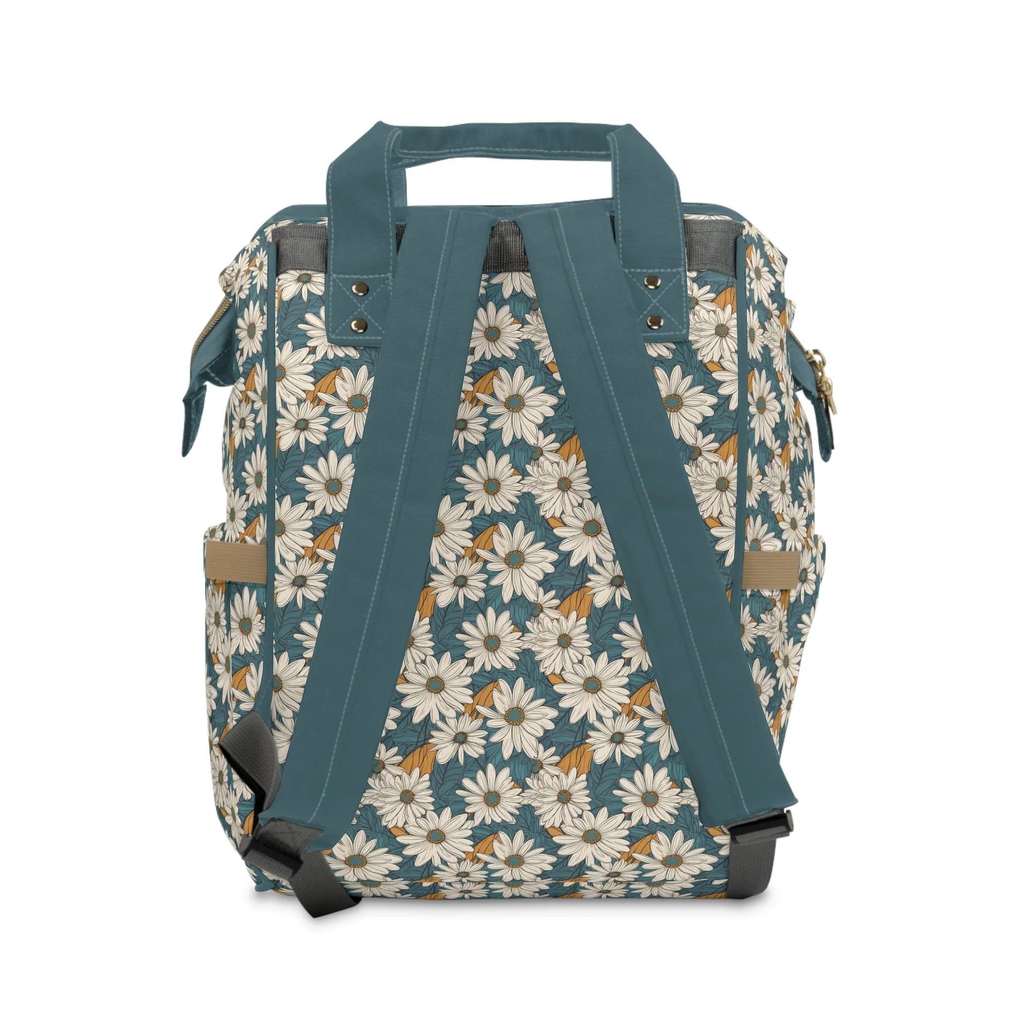 Daisy Diaper Backpack - Charming & Multifunctional Baby Bag with Daisy Patterns, Perfect for Nature-Loving Parents