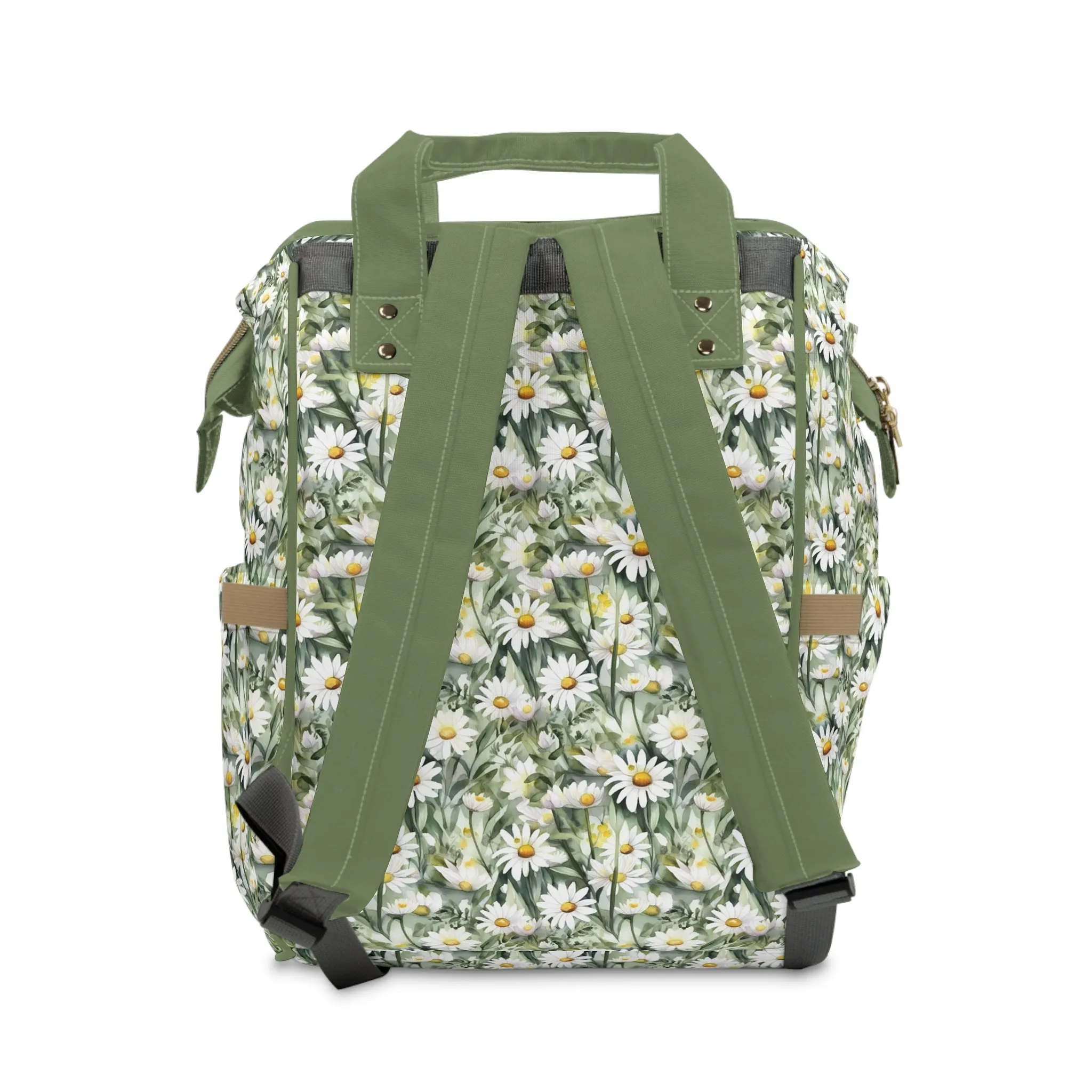 Daisy Diaper Backpack - Charming & Multifunctional Baby Bag with Daisy Patterns, Perfect for Nature-Loving Parents