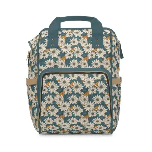Daisy Diaper Backpack - Charming & Multifunctional Baby Bag with Daisy Patterns, Perfect for Nature-Loving Parents