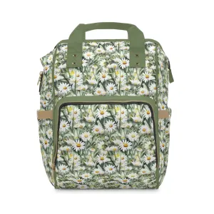 Daisy Diaper Backpack - Charming & Multifunctional Baby Bag with Daisy Patterns, Perfect for Nature-Loving Parents