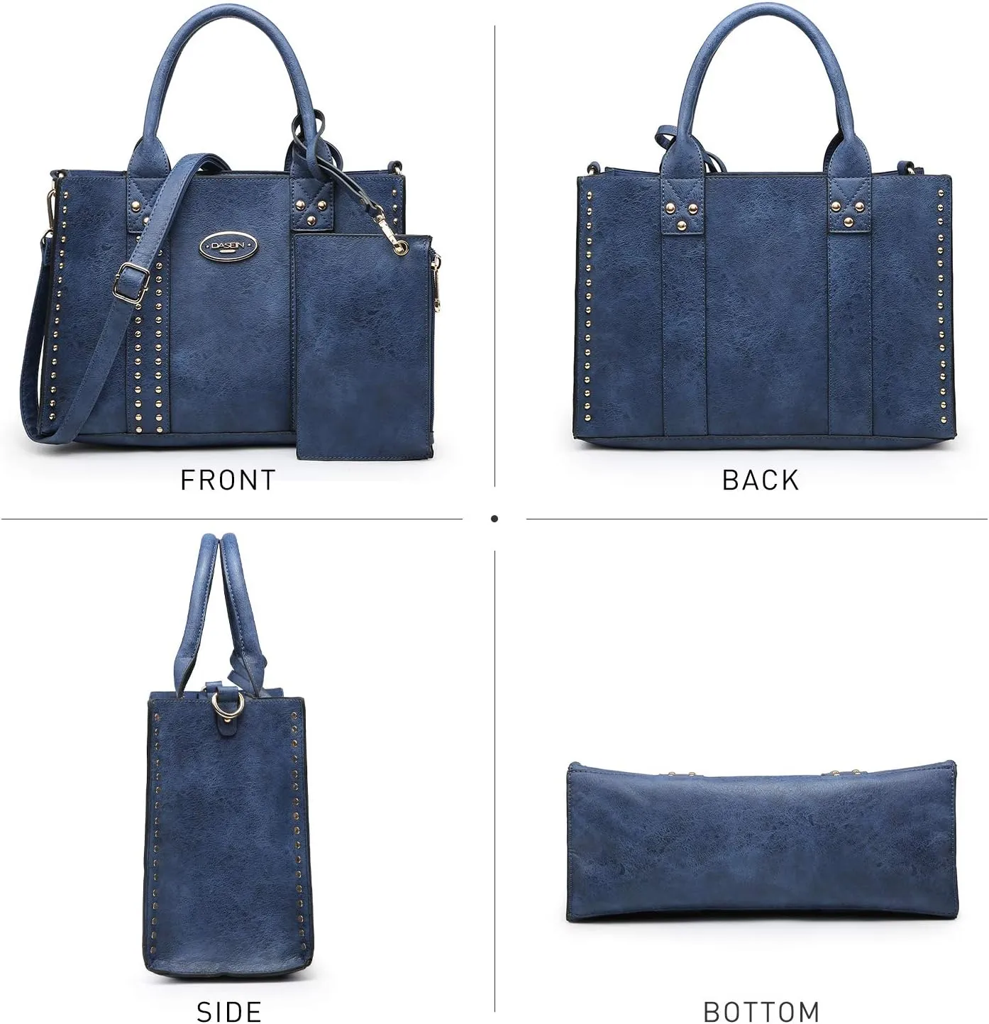 Dasein Purses Handbags for Women Tote Wallet Set Top Handle Satchel Shoulder Hobo Bag 3pcs