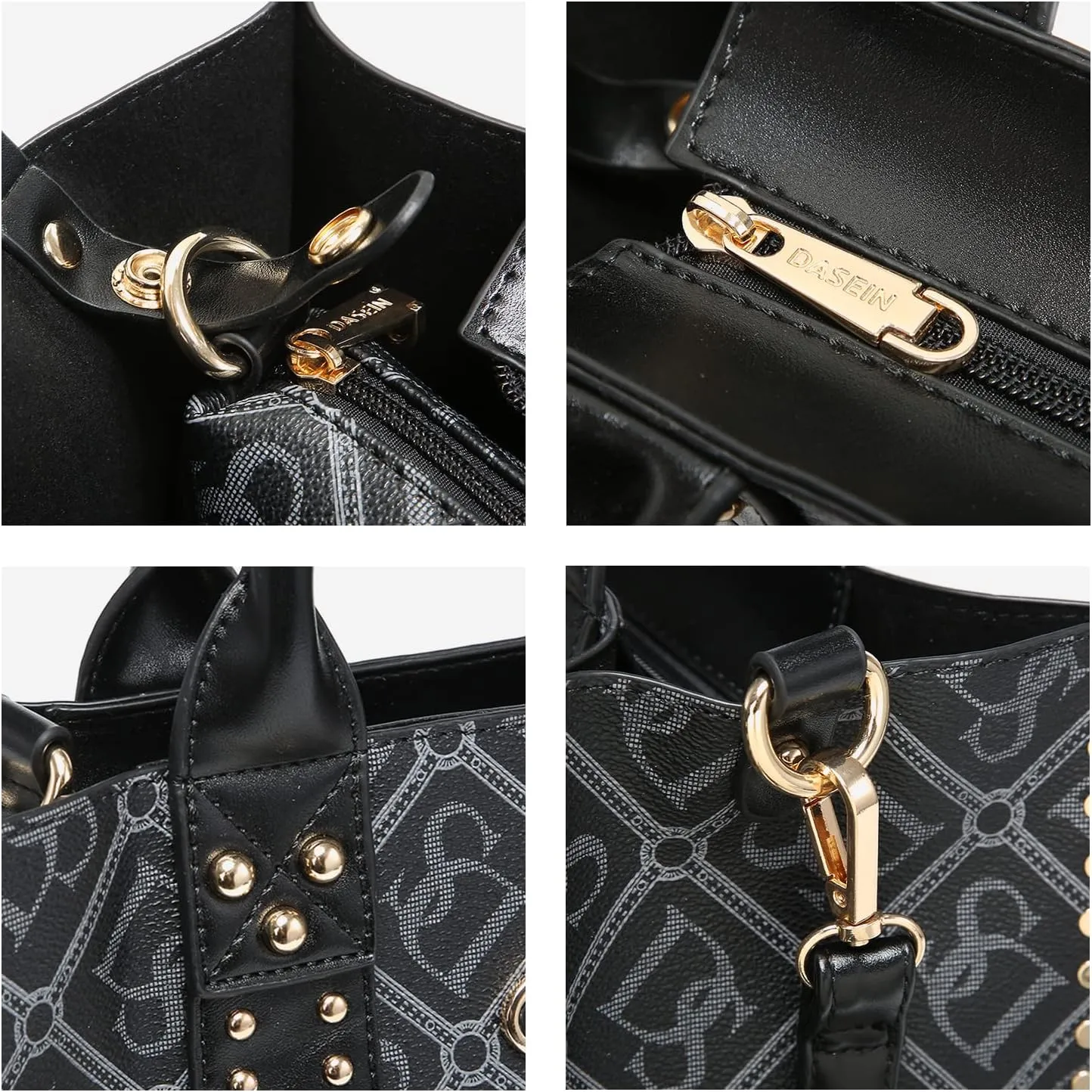 Dasein Purses Handbags for Women Tote Wallet Set Top Handle Satchel Shoulder Hobo Bag 3pcs